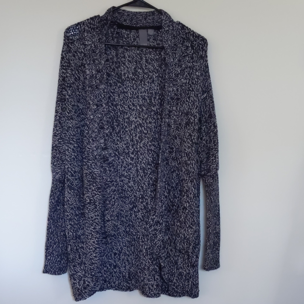 Black and White knit cardigan